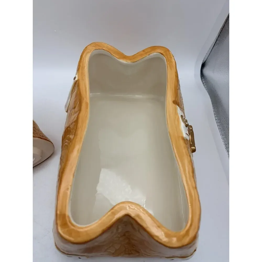 Davids Cookies Purse Cookie Jar. Collectable Clean Kitchen